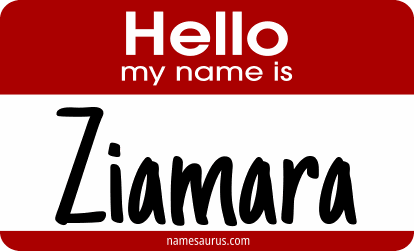 Hello my name is Ziamara png download