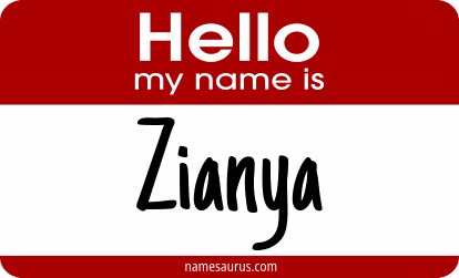Hello my name is Zianya png download