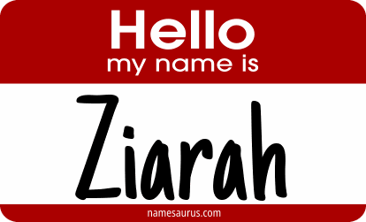 Hello my name is Ziarah png download