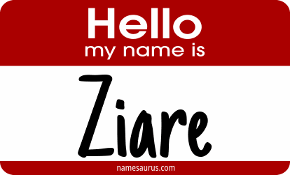 Hello my name is Ziare png download
