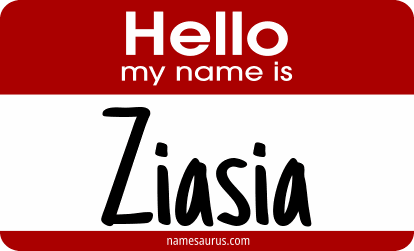 Hello my name is Ziasia png download
