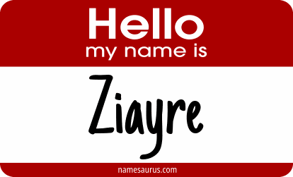 Hello my name is Ziayre png download