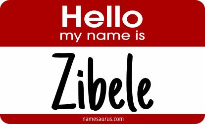 Hello my name is Zibele png download