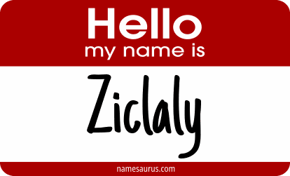Hello my name is Ziclaly png download