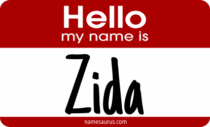 Hello my name is Zida png download