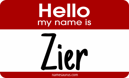 Hello my name is Zier png download