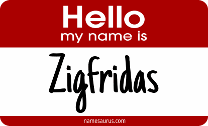 Hello my name is Zigfridas png download