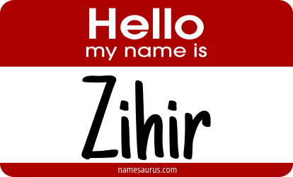 Hello my name is Zihir png download