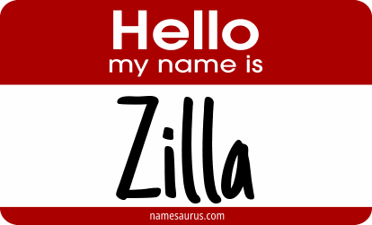 Hello my name is Zilla png download