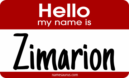 Hello my name is Zimarion png download
