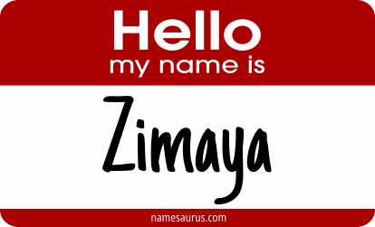 Hello my name is Zimaya png download