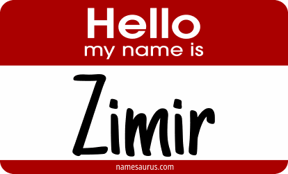 Hello my name is Zimir png download
