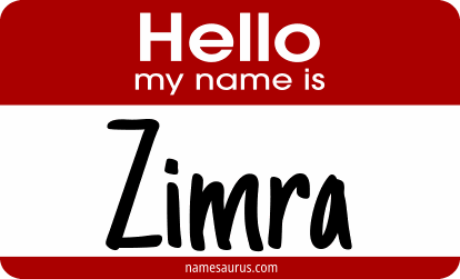 Hello my name is Zimra png download