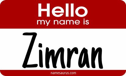 Hello my name is Zimran png download