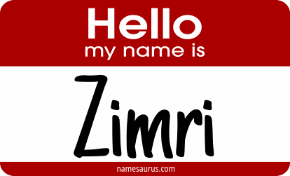 Hello my name is Zimri png download