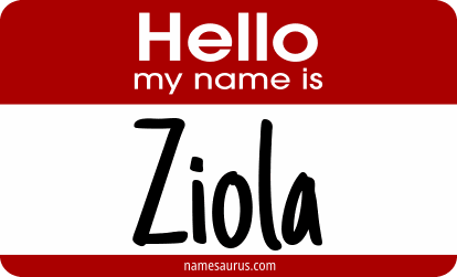 Hello my name is Ziola png download