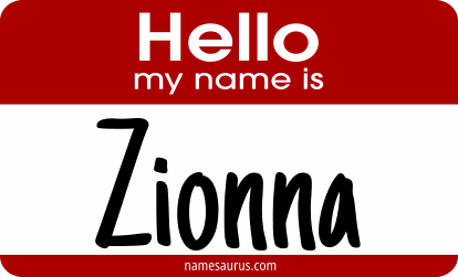 Hello my name is Zionna png download