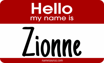 Hello my name is Zionne png download