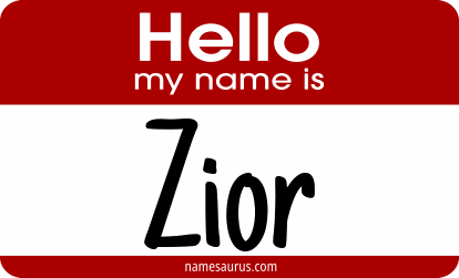 Hello my name is Zior png download