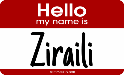 Hello my name is Ziraili png download