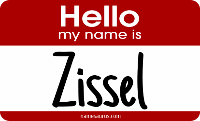 Hello my name is Zissel png download