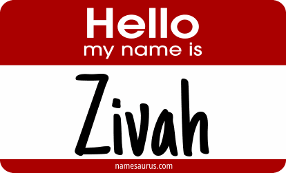Hello my name is Zivah png download