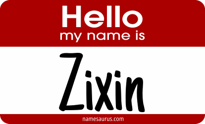 Hello my name is Zixin png download