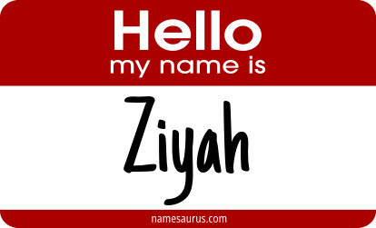 Hello my name is Ziyah png download