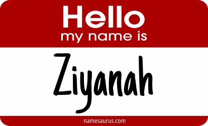 Hello my name is Ziyanah png download