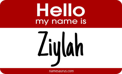Hello my name is Ziylah png download