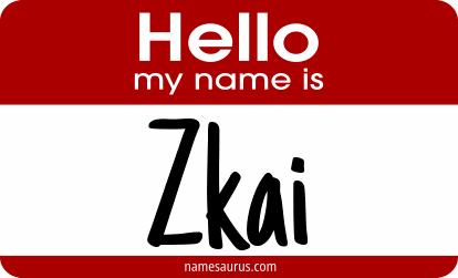 Hello my name is Zkai png download