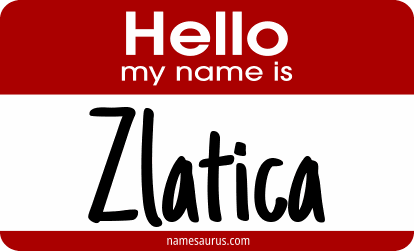 Hello my name is Zlatica png download