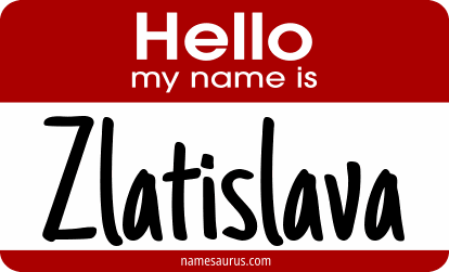 Hello my name is Zlatislava png download