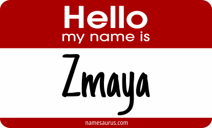 Hello my name is Zmaya png download