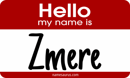 Hello my name is Zmere png download