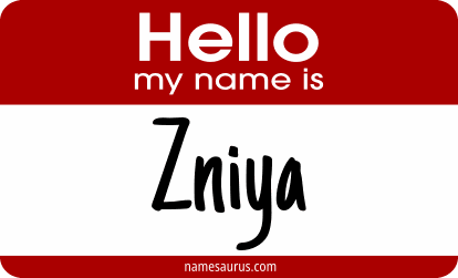 Hello my name is Zniya png download