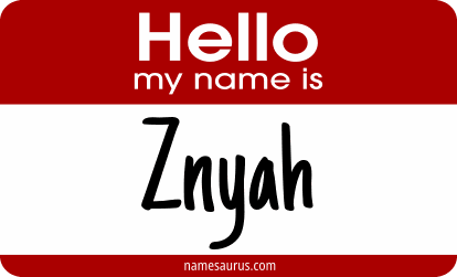 Hello my name is Znyah png download