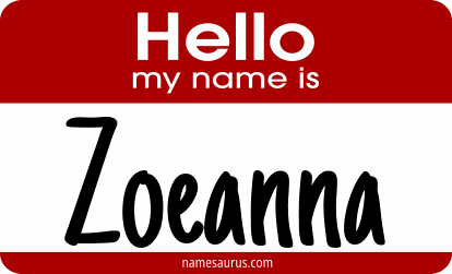 Hello my name is Zoeanna png download