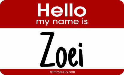 Hello my name is Zoei png download