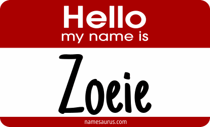Hello my name is Zoeie png download