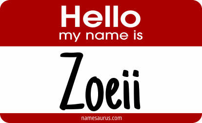 Hello my name is Zoeii png download