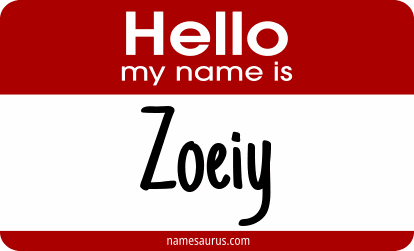 Hello my name is Zoeiy png download