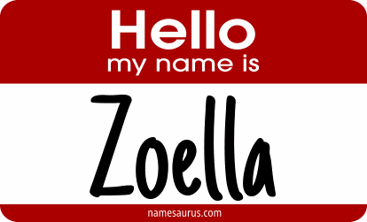 Hello my name is Zoella png download