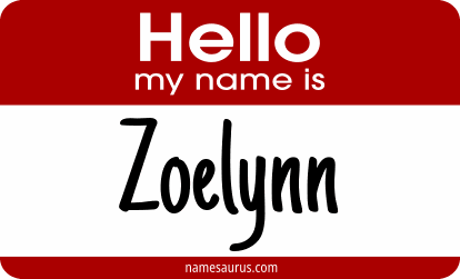 Hello my name is Zoelynn png download