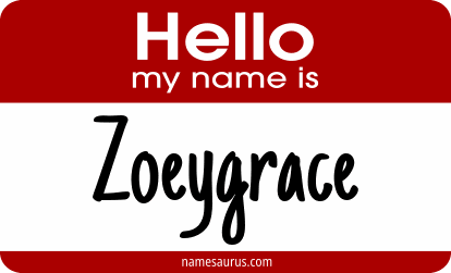 Hello my name is Zoeygrace png download