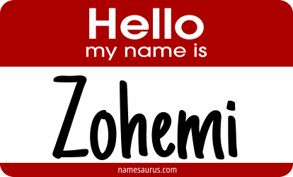 Hello my name is Zohemi png download