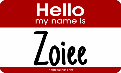 Hello my name is Zoiee png download