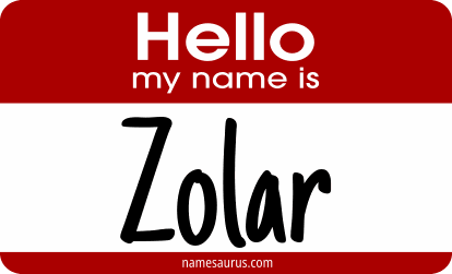 Hello my name is Zolar png download