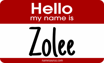 Hello my name is Zolee png download