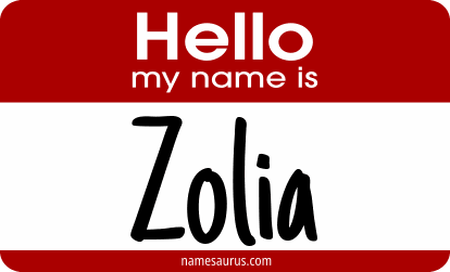 Hello my name is Zolia png download